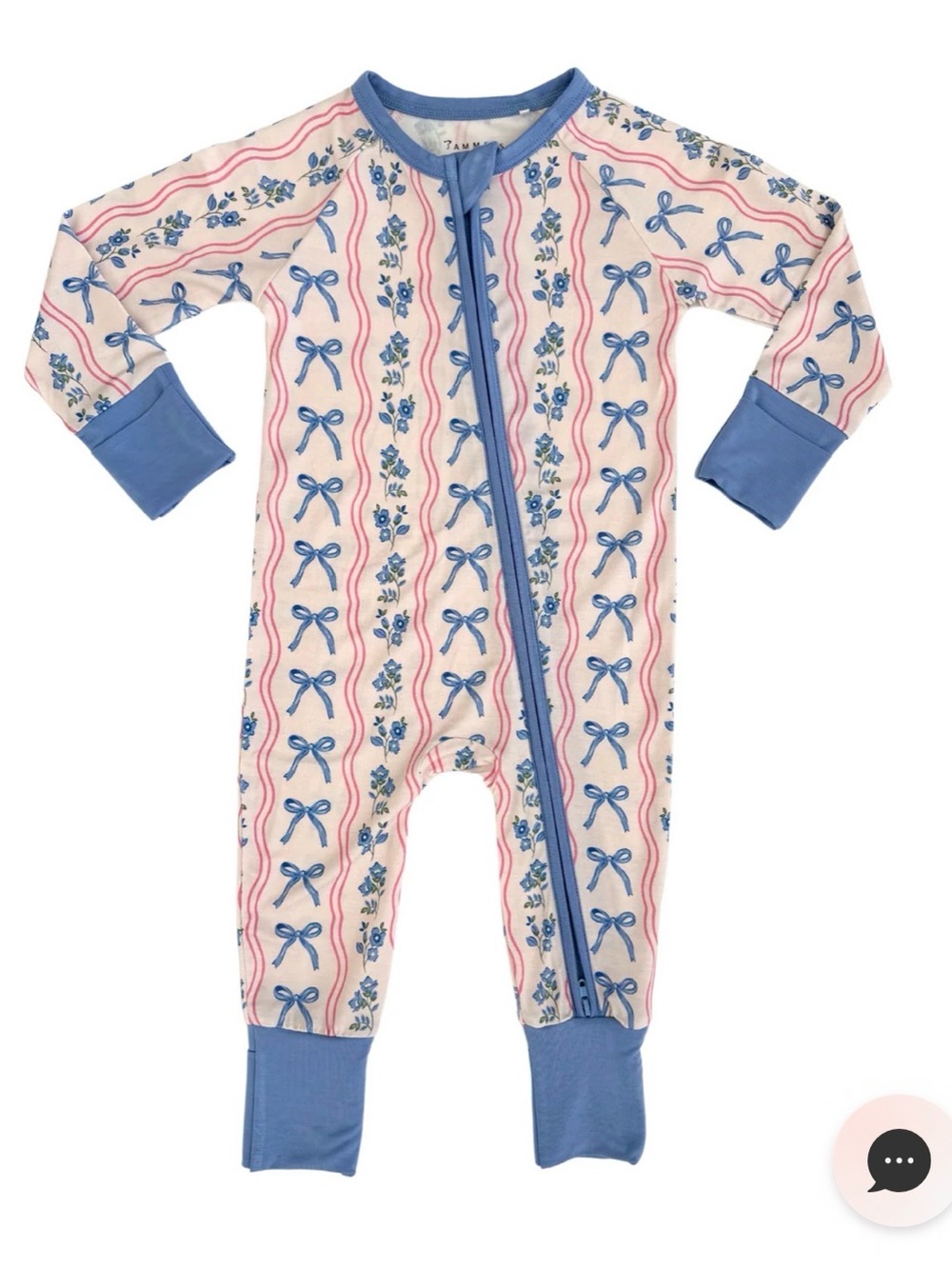 Amelia Bow Zipper Romper